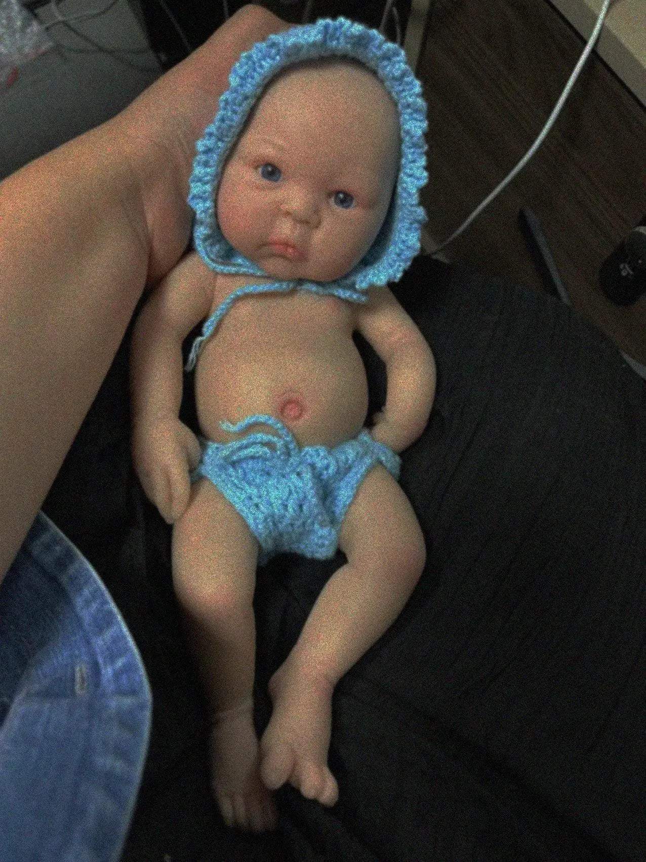 Lifelike Silicone Baby Doll 12 Inch Micro Preemie Anti Stress - ToylandEU