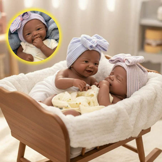 Lifelike Silicone Doll Open Mouth Dark Skin For Collectors - ToylandEU