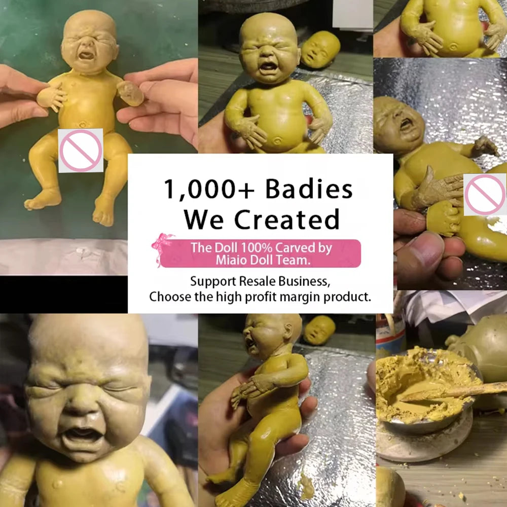Lifelike Silicone Doll Reborn Mini Baby Doll Anti Stress - ToylandEU