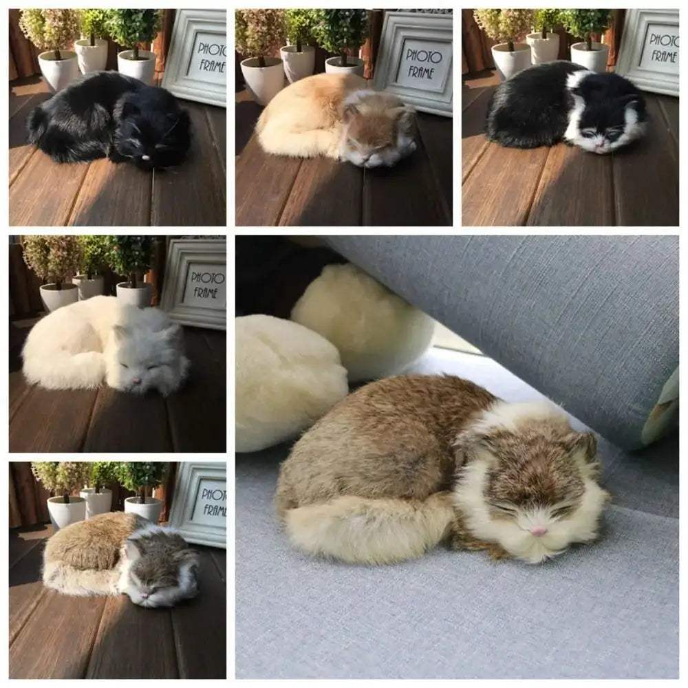 Lifelike Simulation Cat Toy Kitten With Realistic Fur - ToylandEU