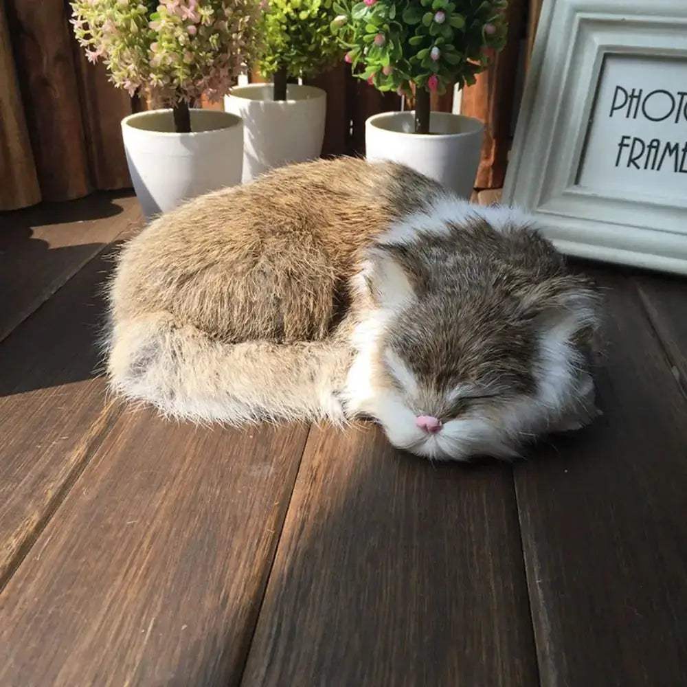 Lifelike Simulation Cat Toy Kitten With Realistic Fur - ToylandEU