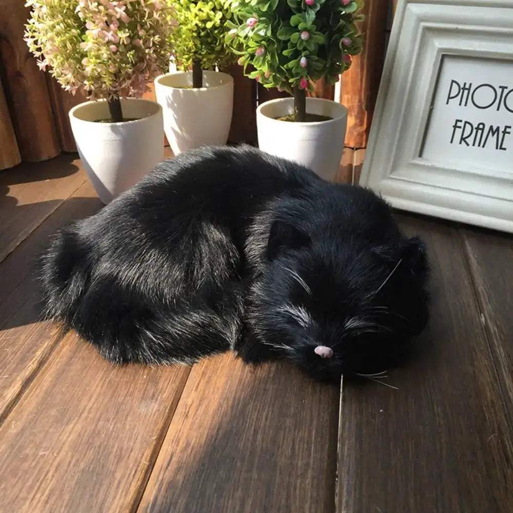 Lifelike Simulation Cat Toy Kitten With Realistic Fur - ToylandEU