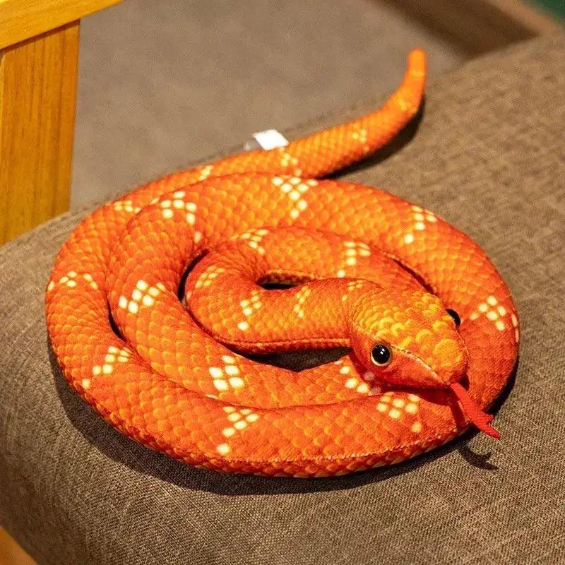  Lifelike Snake Plush Toy 70cm Realistic Green Brown -  ToylandEU™