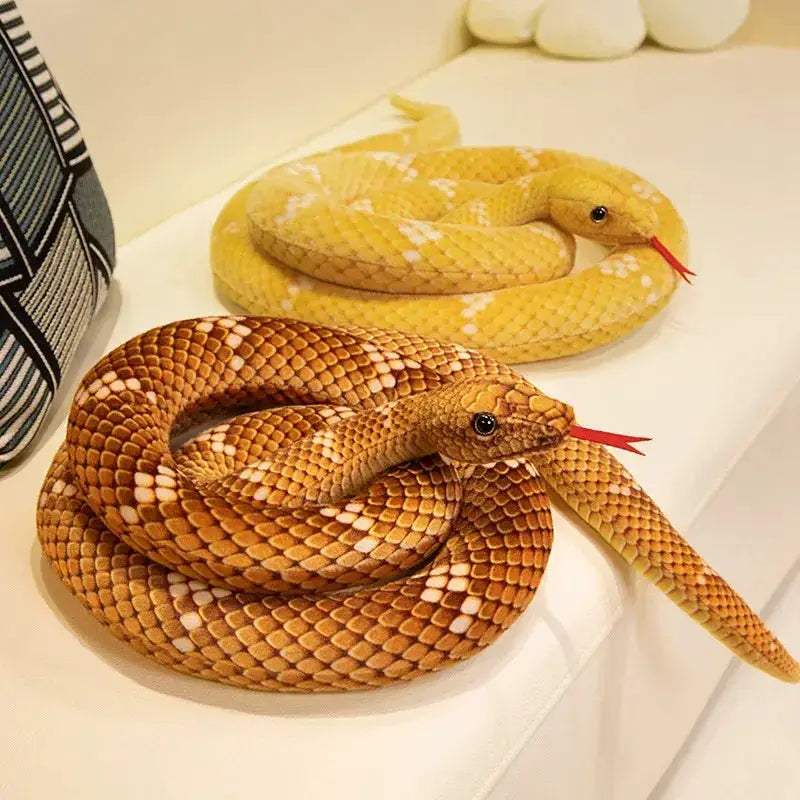 Lifelike Snake Plush Toy Realistic Python For Home Decor - ToylandEU