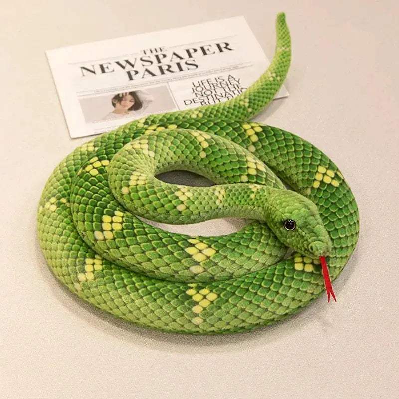 Lifelike Snake Plush Toy Realistic Python For Home Decor - ToylandEU