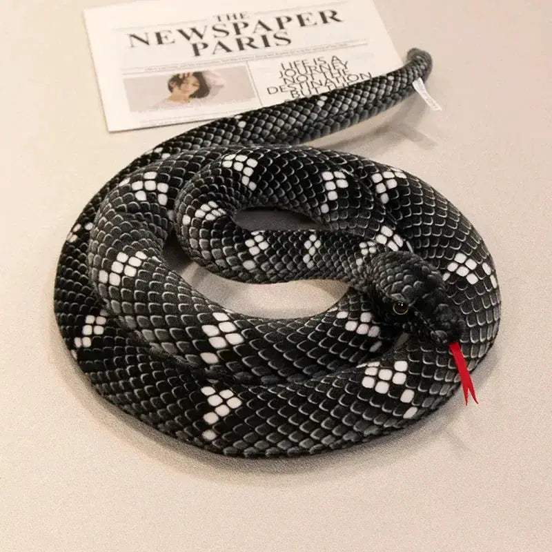 Lifelike Snake Plush Toy Realistic Python For Home Decor - ToylandEU