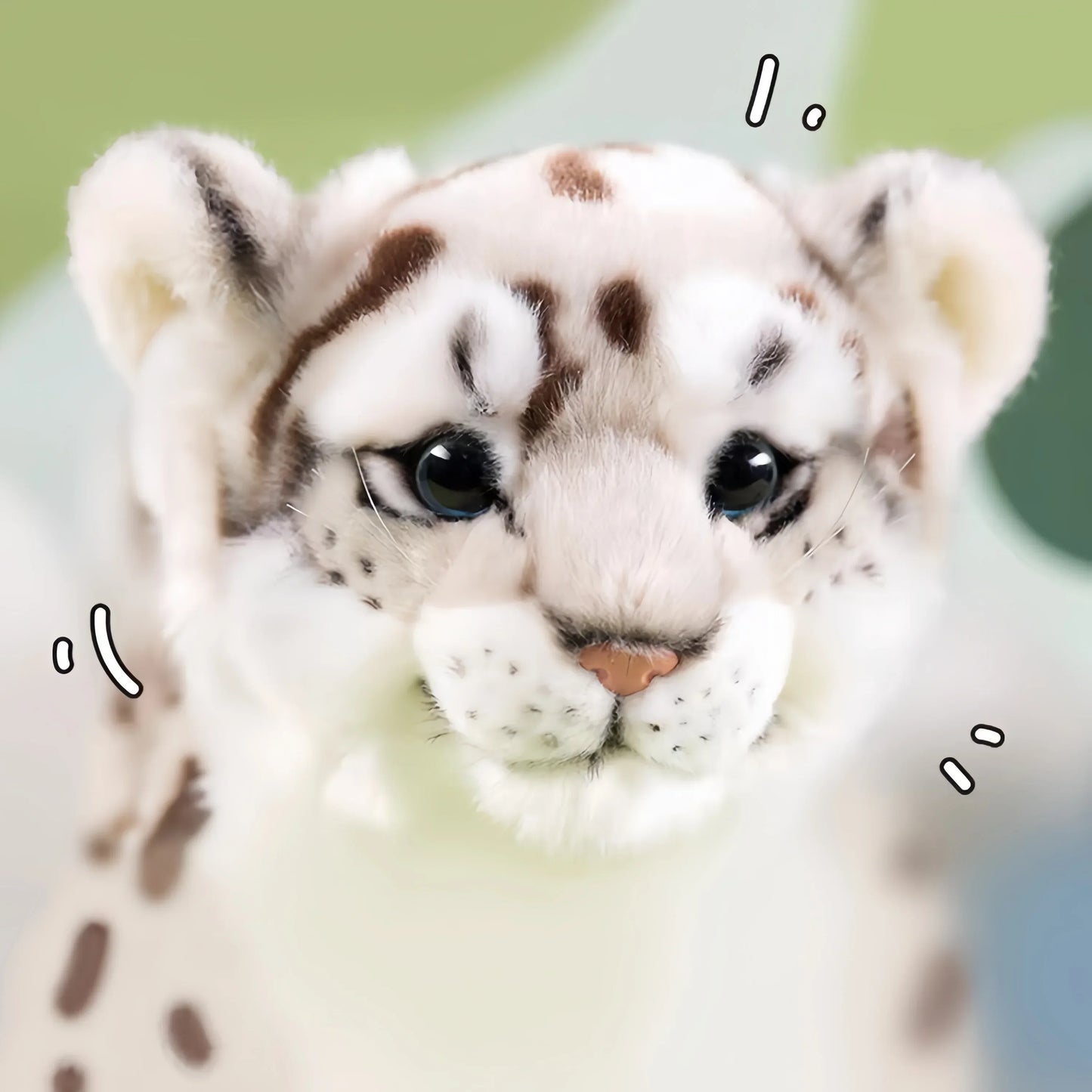 Lifelike Snow Leopard Plush Toy For Kids Soft Flannel Comfort - ToylandEU