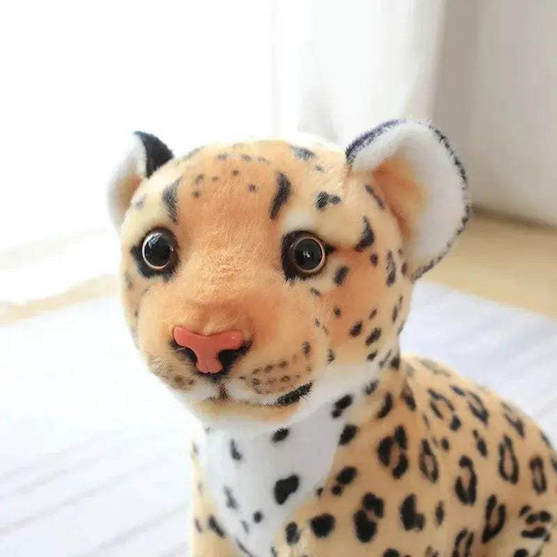 Lifelike Snow Leopard Plush Toy Gift for Room Decor - ToylandEU