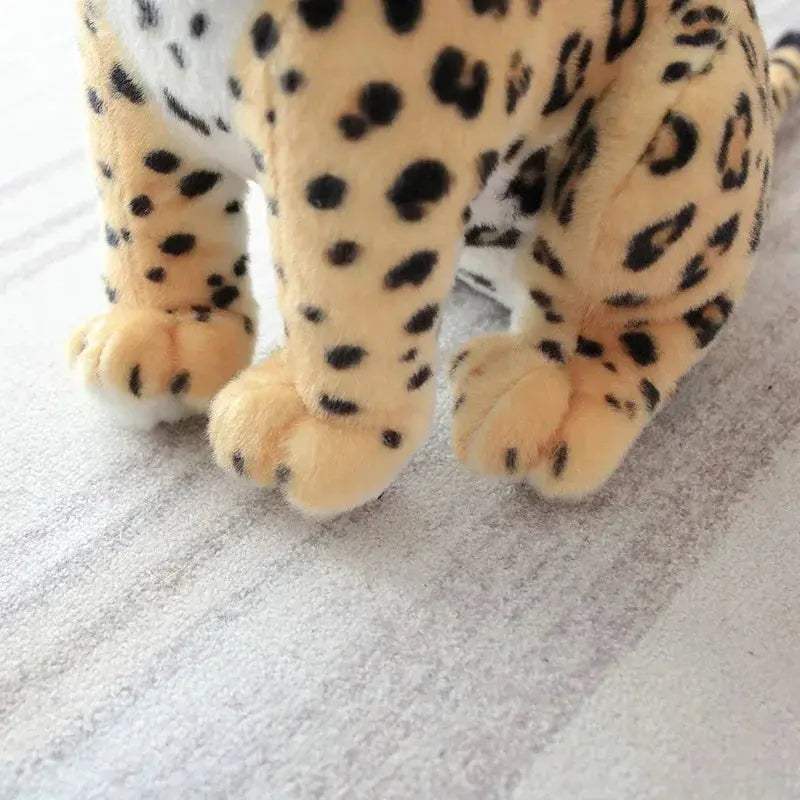 Lifelike Snow Leopard Plush Toy Gift for Room Decor - ToylandEU