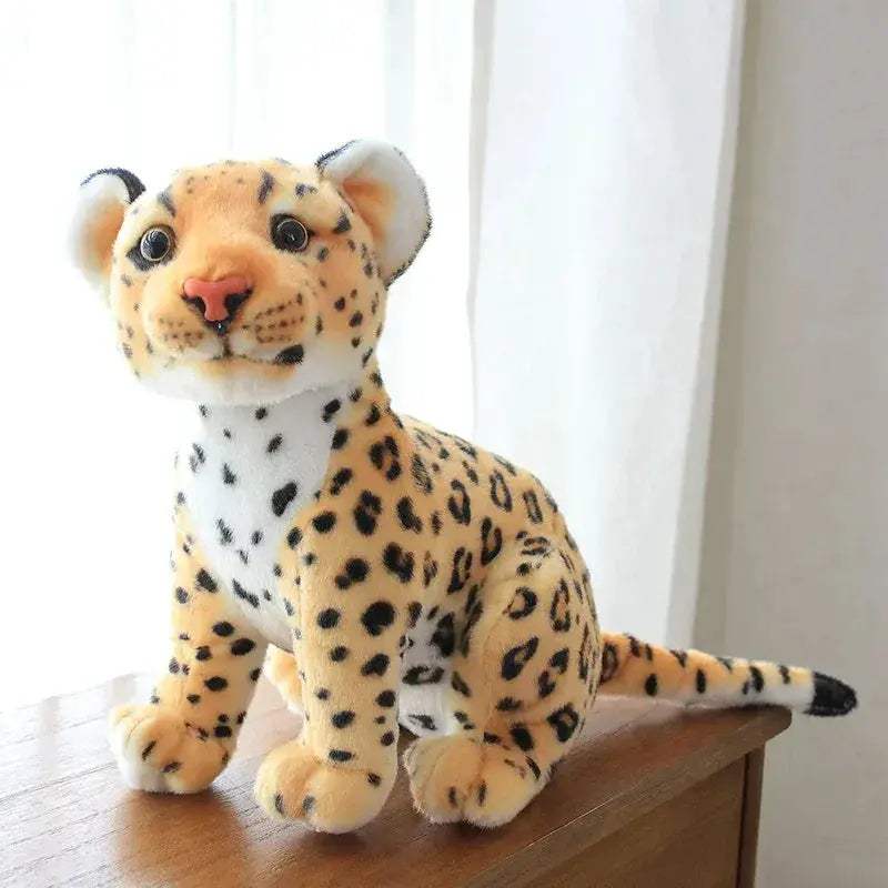 Lifelike Snow Leopard Plush Toy Gift for Room Decor - ToylandEU