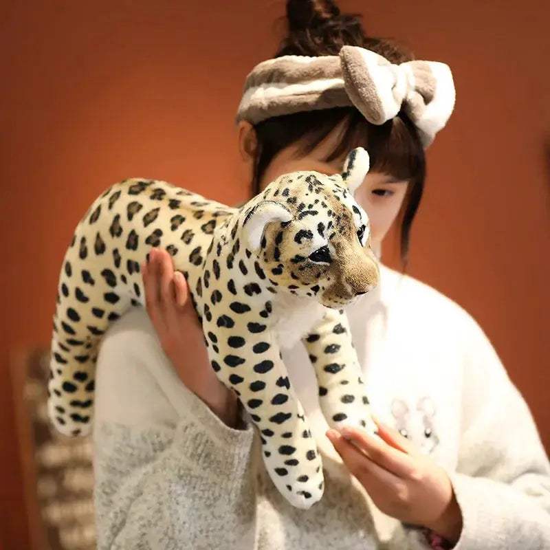 Lifelike Tiger Lion Leopard Plush Toys For Kids Birthday - ToylandEU