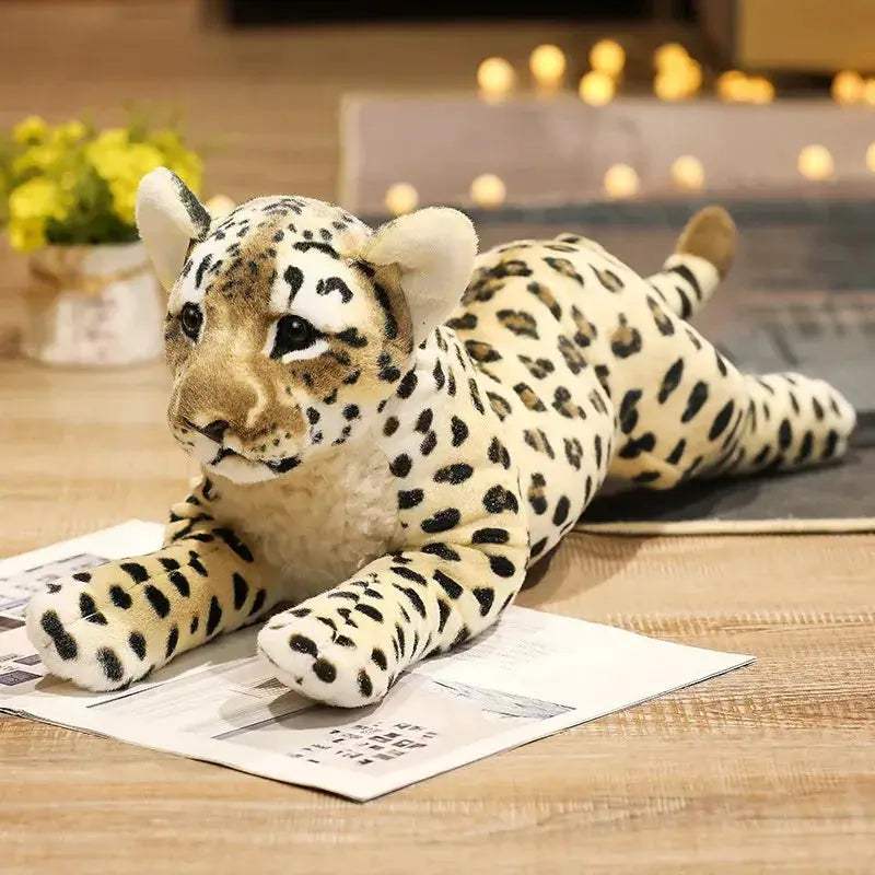 Lifelike Tiger Lion Leopard Plush Toys For Kids Birthday - ToylandEU