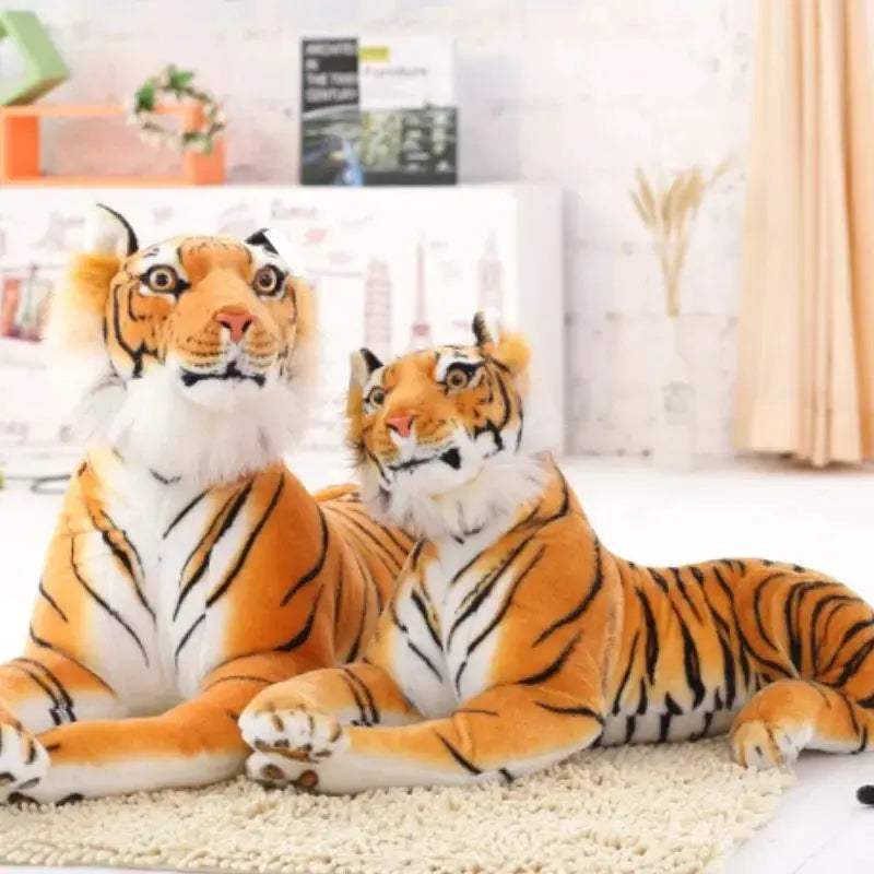 Lifelike Tiger Plush Toy Realistic Soft Stuffed Animal For Kids - ToylandEU