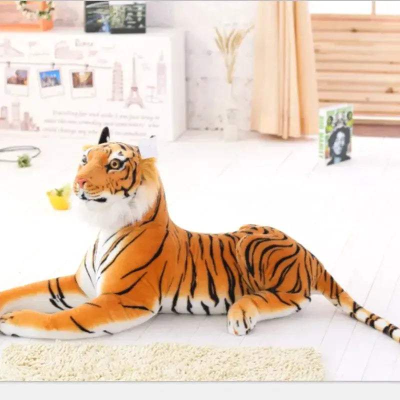 Lifelike Tiger Plush Toy Realistic Soft Stuffed Animal For Kids - ToylandEU