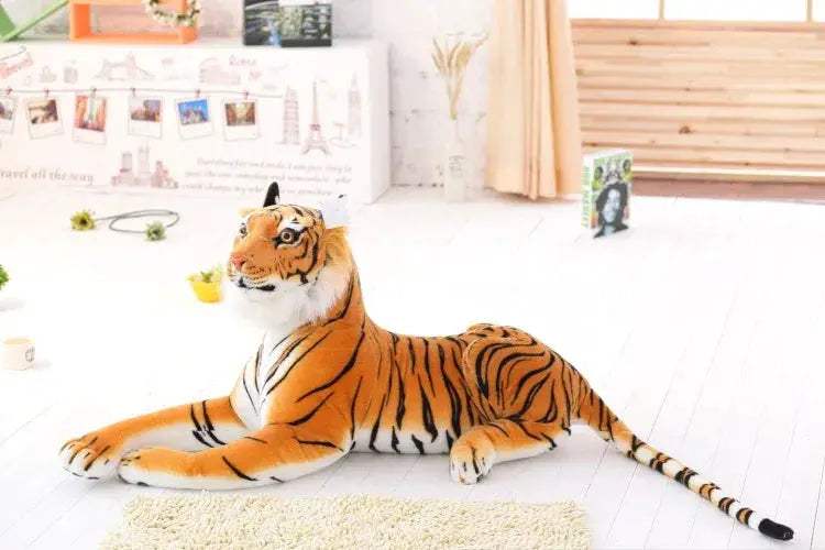 Lifelike Tiger Plush Toy Realistic Soft Stuffed Animal For Kids - ToylandEU