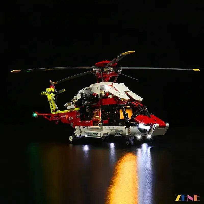 MOC LEGO Airbus H175 Rescue Helicopter Light Kit Adds Realistic Lighting - ToylandEU