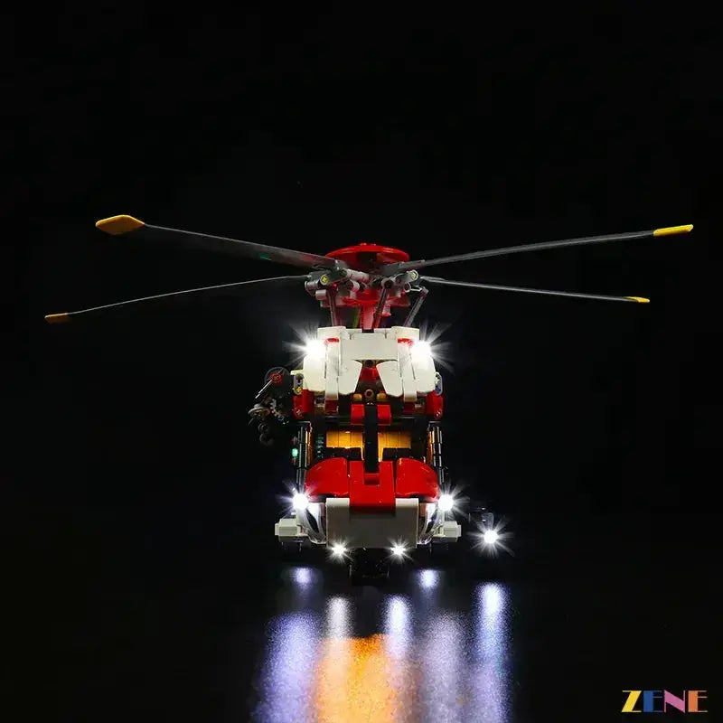 MOC LEGO Airbus H175 Rescue Helicopter Light Kit Adds Realistic Lighting - ToylandEU