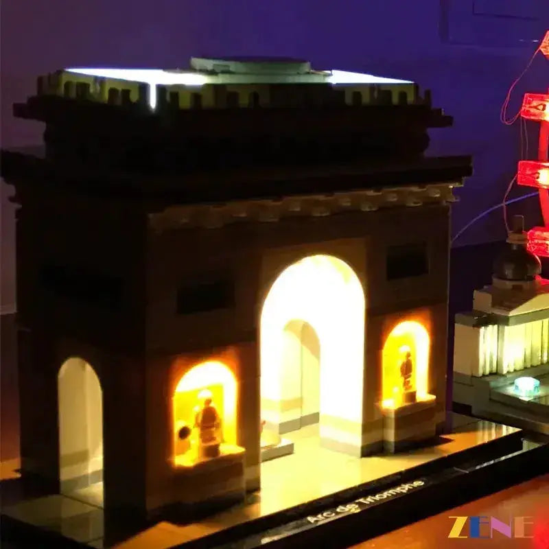 MOC LEGO Arc De Triomphe Light Kit With Discreet Illumination - ToylandEU