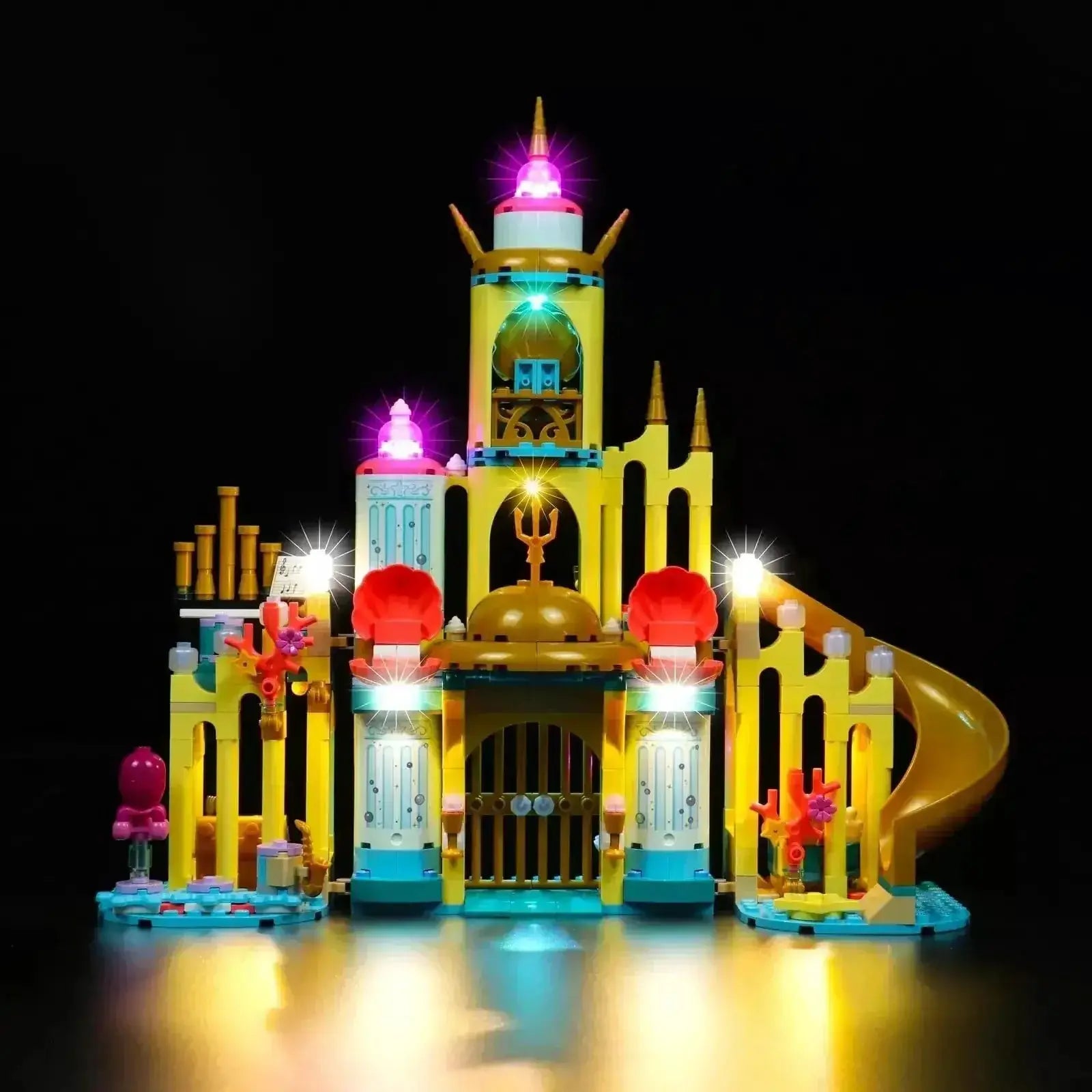 MOC LEGO Ariel Underwater Palace Light Kit for Easy Display - ToylandEU