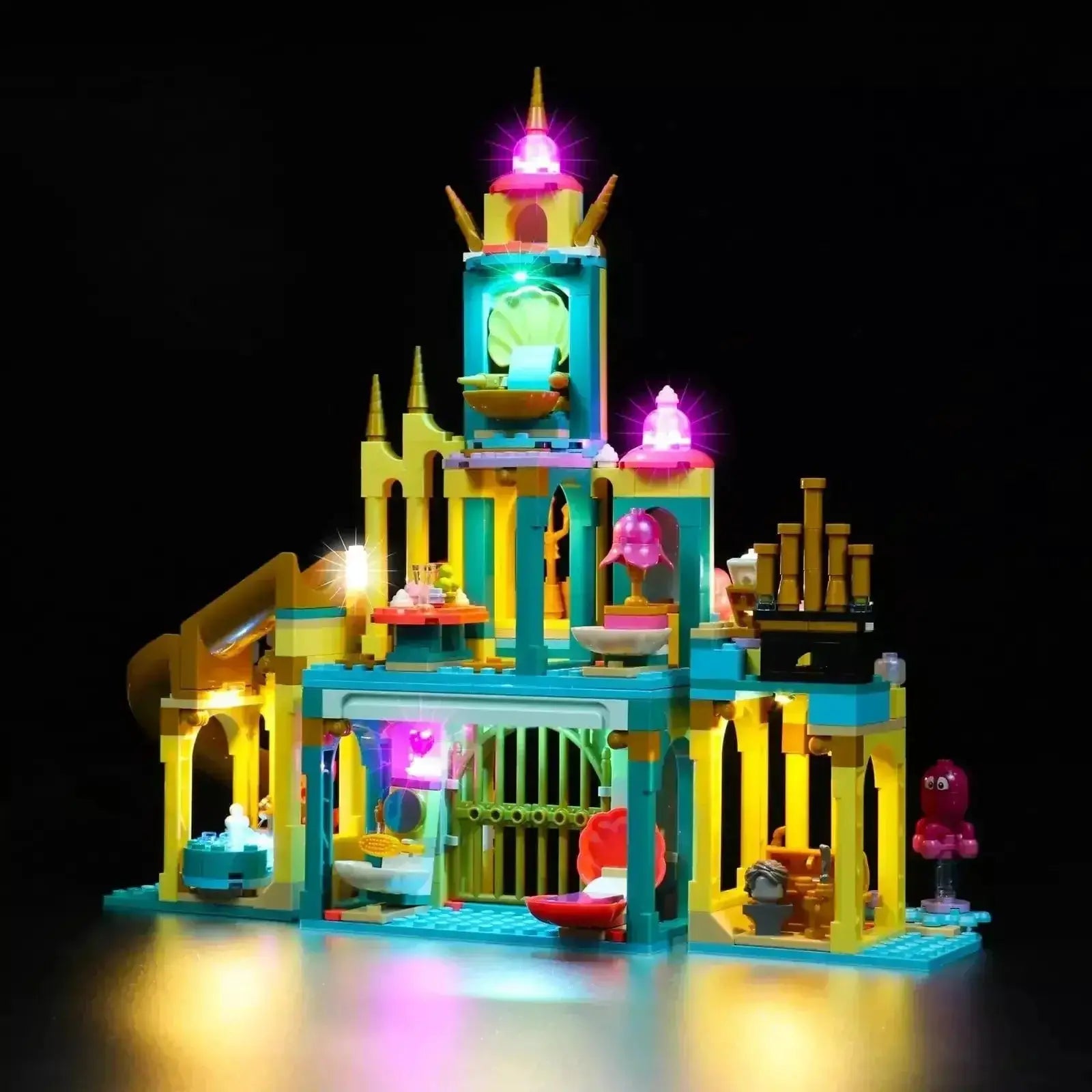 MOC LEGO Ariel Underwater Palace Light Kit for Easy Display - ToylandEU