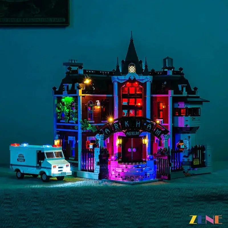 MOC LEGO Arkham Asylum Moonlit Light Kit for 76300 Set - ToylandEU
