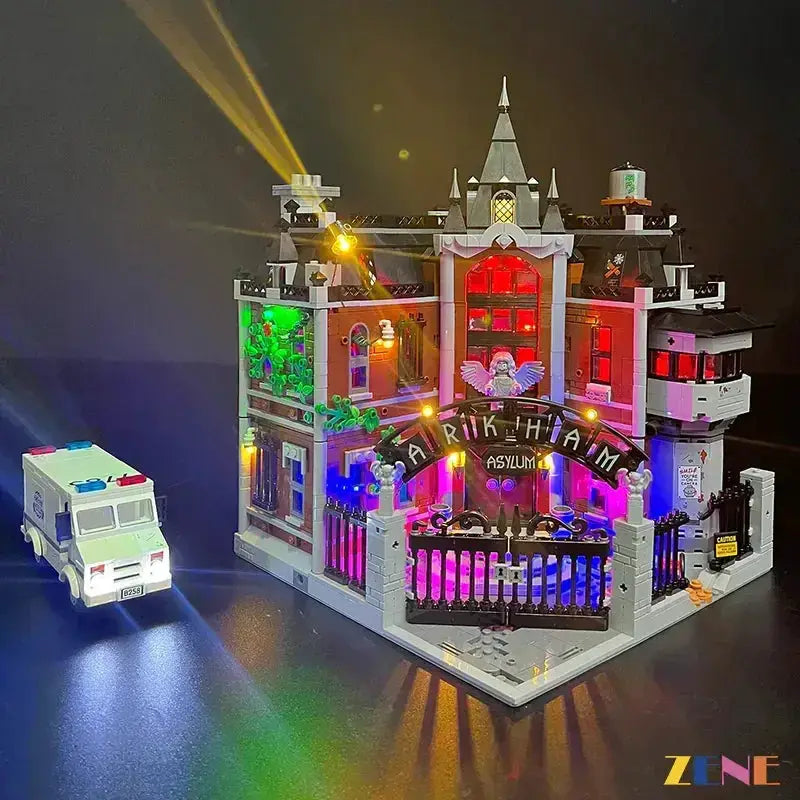 MOC LEGO Arkham Asylum Moonlit Light Kit for 76300 Set - ToylandEU