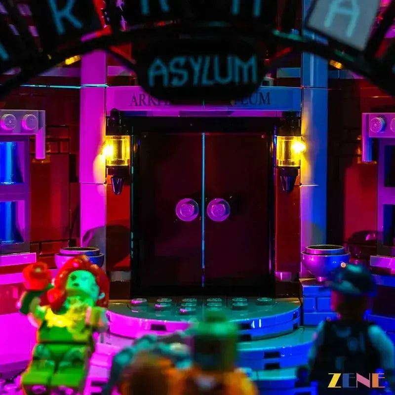 MOC LEGO Arkham Asylum Moonlit Light Kit for 76300 Set - ToylandEU