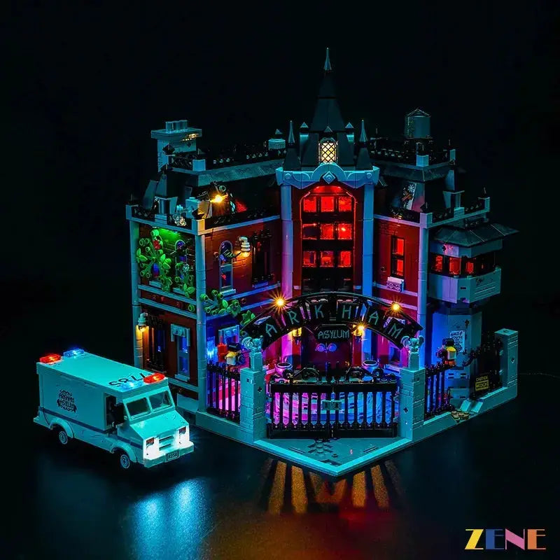 MOC LEGO Arkham Asylum Moonlit Light Kit for 76300 Set - ToylandEU