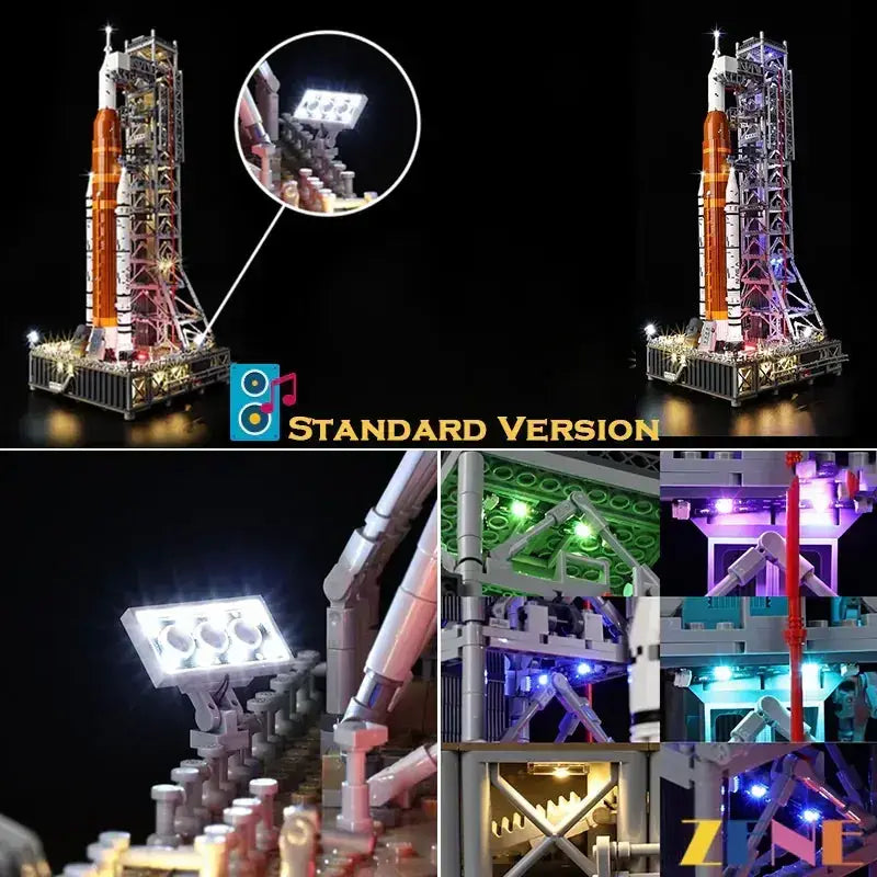 MOC Illuminated LEGO Artemis Light Kit for Space Launch System 10341 - ToylandEU