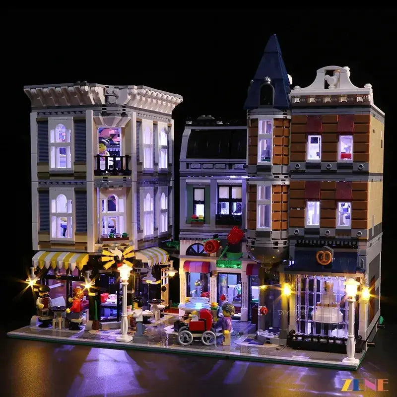 MOC LEGO Assembly Square LED Lighting Upgrade Easy Install 10255 - ToylandEU