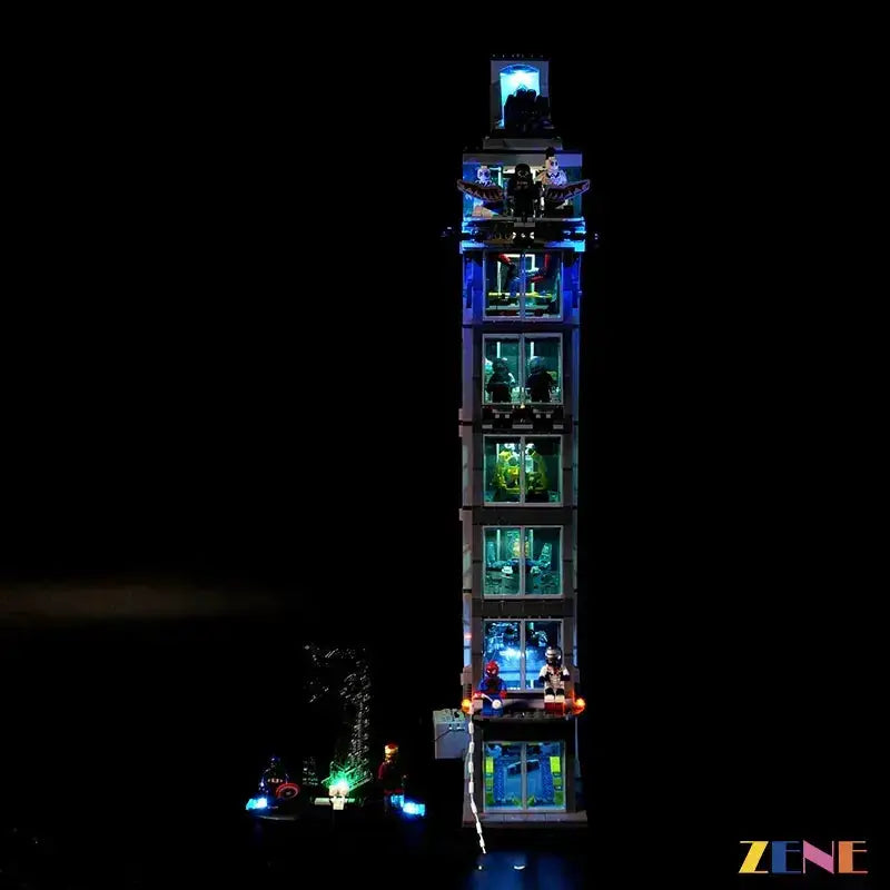 MOC Lego Avengers Tower Light Kit For 76166 With Easy Install - ToylandEU