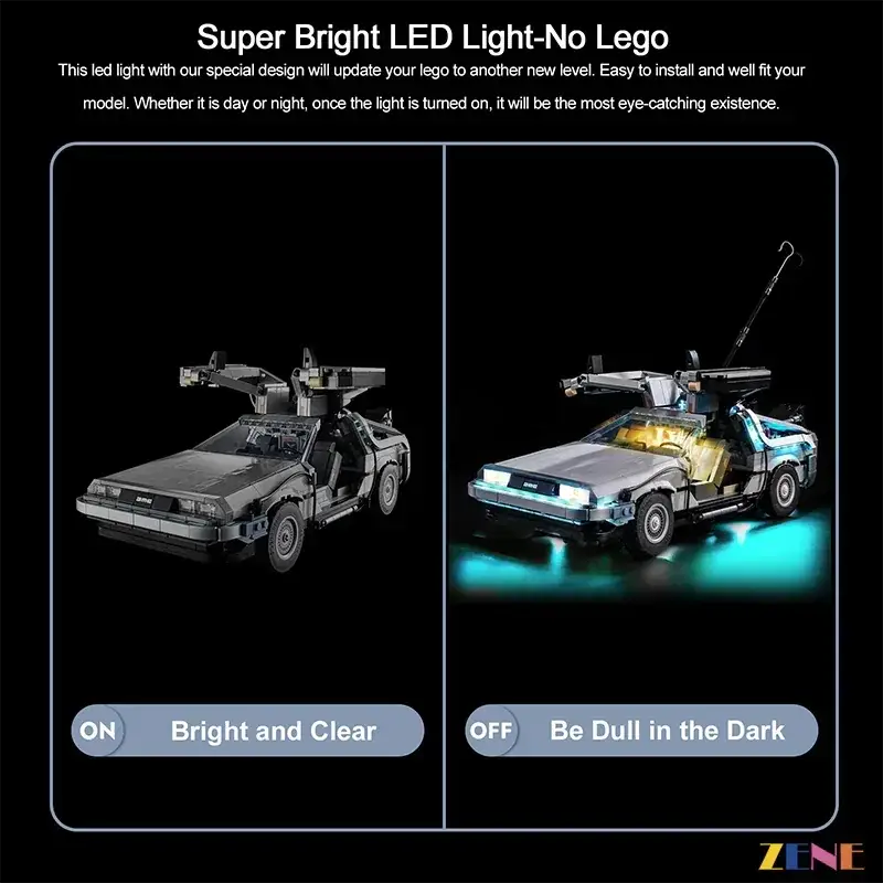 LEGO Back to the Future Time Machine #10300 Light Kit - ToylandEU