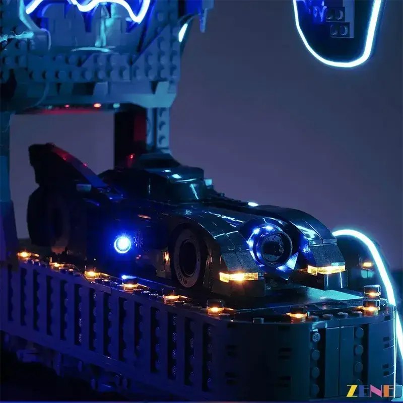 MOC Lego Batcave Light Kit With Red Chamber LEDs Brightening Display - ToylandEU