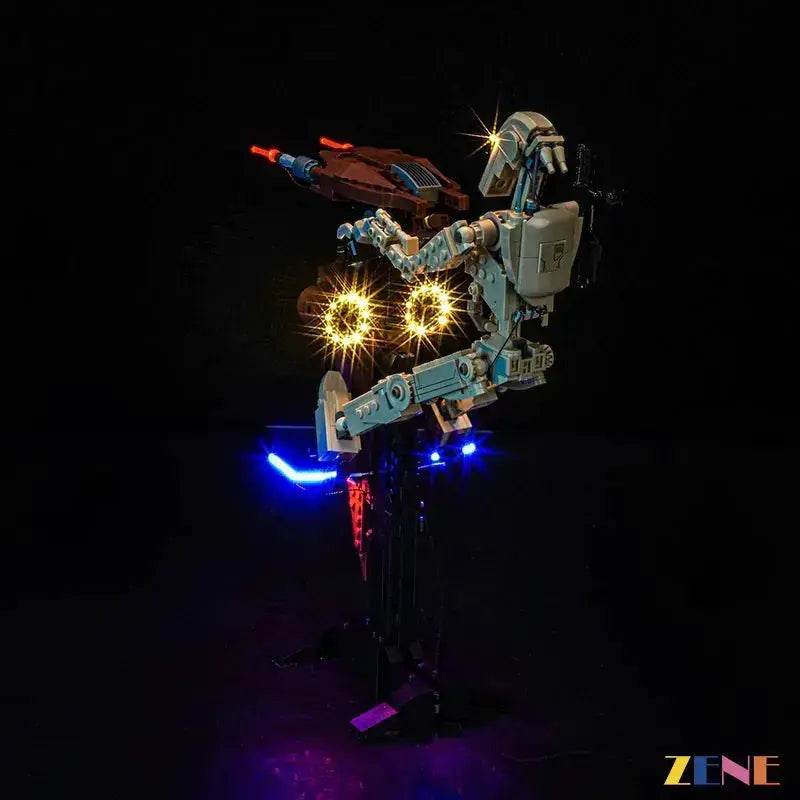 MOC LEGO Battle Droid Light Kit With STAP 75428 Illumination - ToylandEU