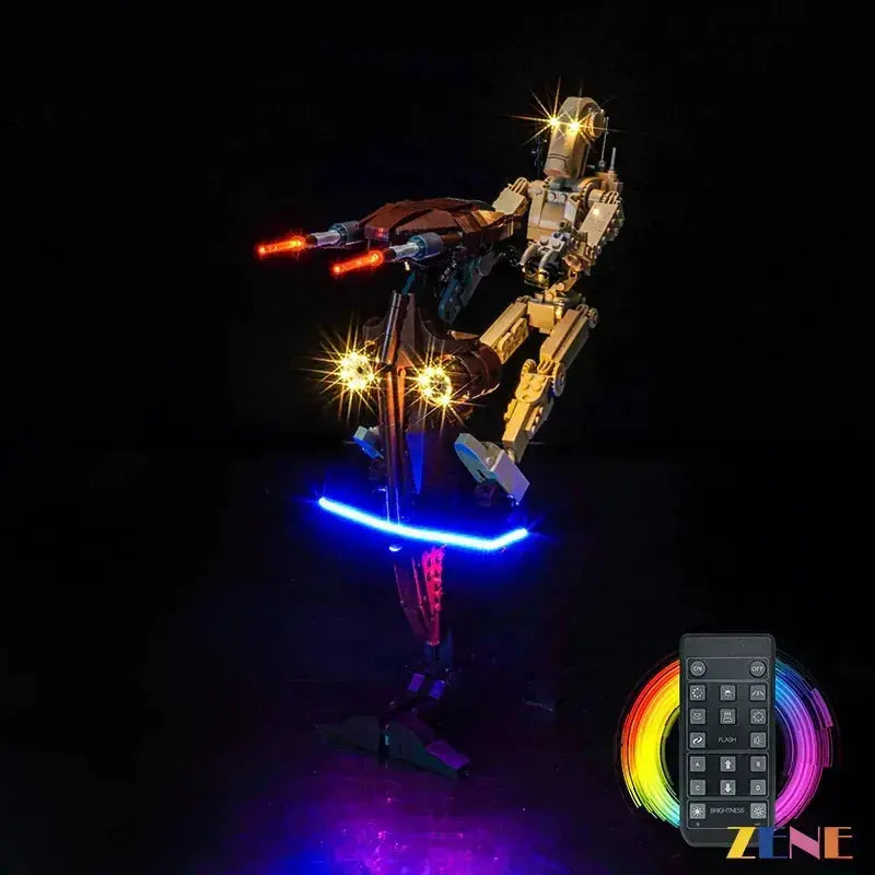 MOC LEGO Battle Droid Light Kit With STAP 75428 Illumination - ToylandEU