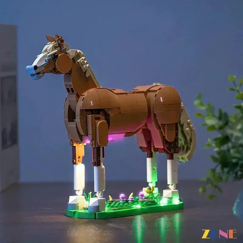 MOC LEGO Beautiful Horse LED Light Kit For 31166 Creator Set - ToylandEU