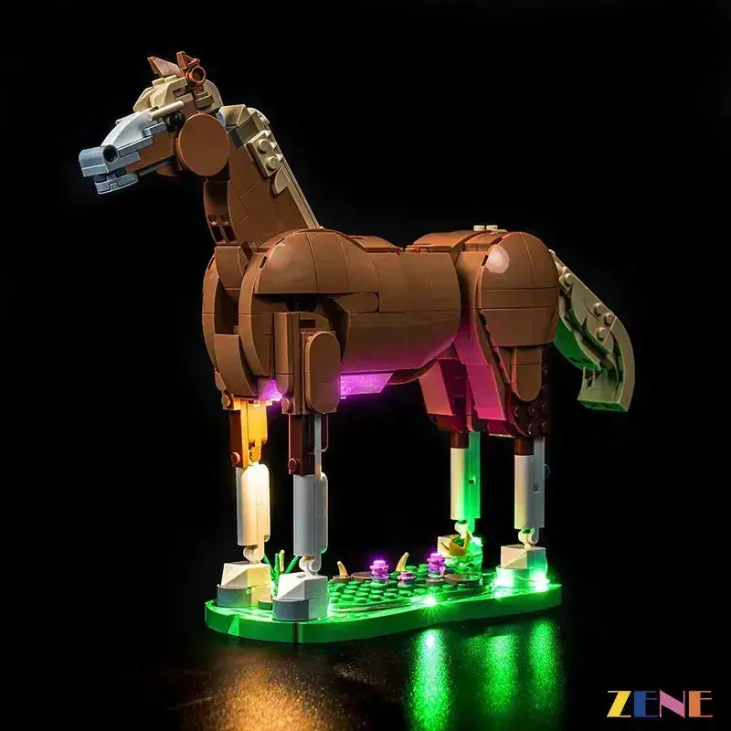 MOC LEGO Beautiful Horse LED Light Kit For 31166 Creator Set - ToylandEU