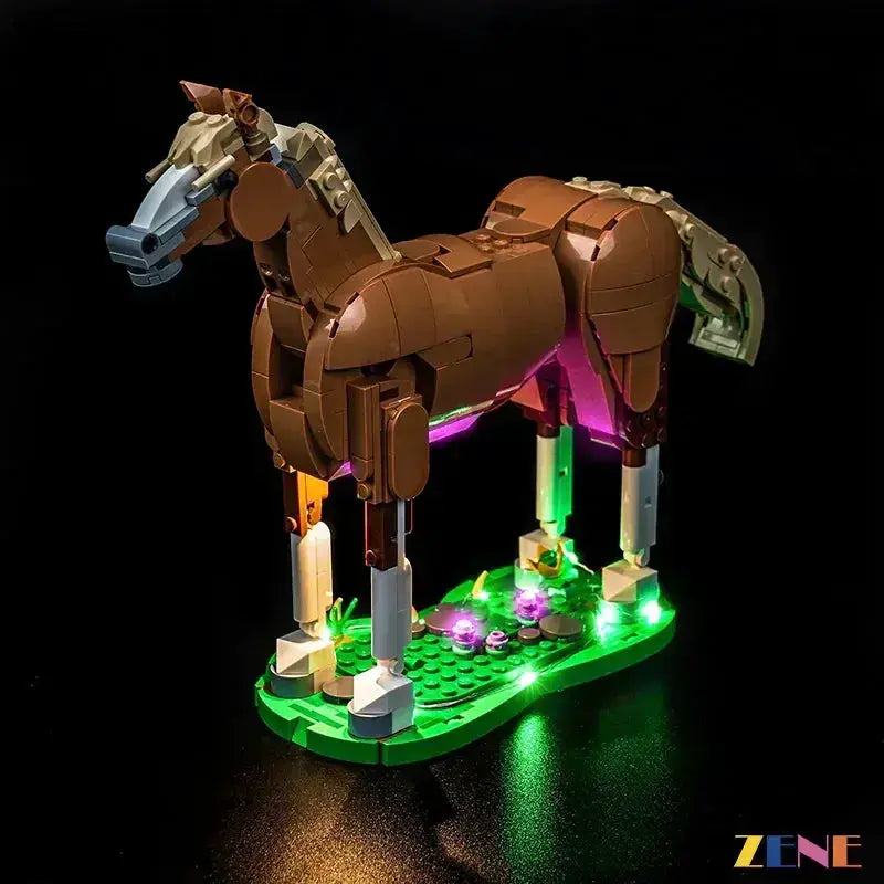 MOC LEGO Beautiful Horse LED Light Kit For 31166 Creator Set - ToylandEU