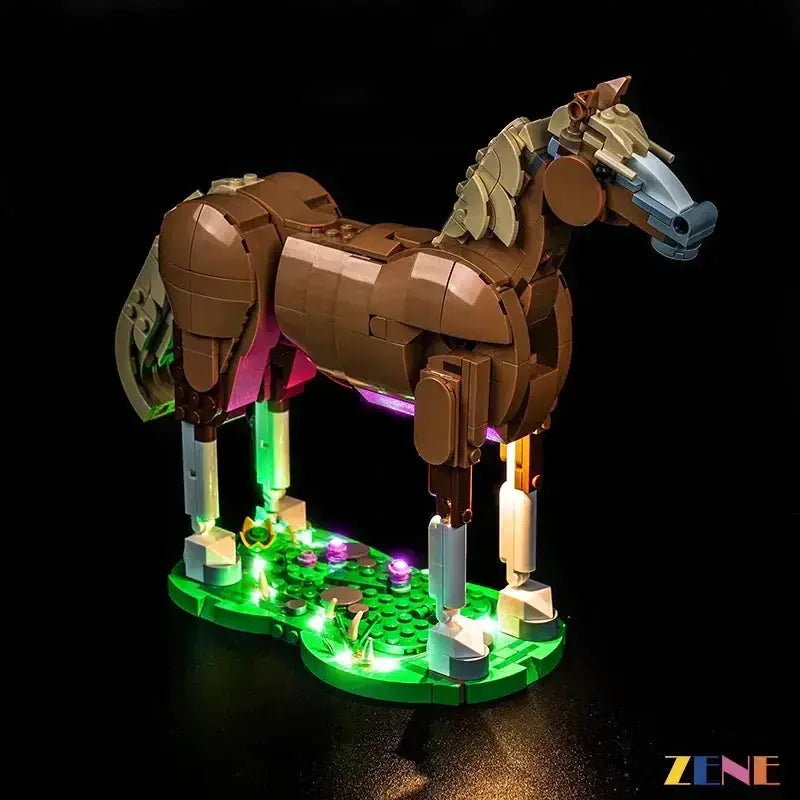 MOC LEGO Beautiful Horse LED Light Kit For 31166 Creator Set - ToylandEU