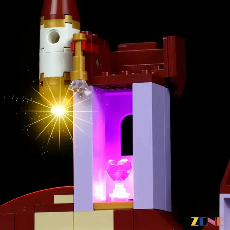 MOC LEGO Belle And Beast Castle Light Kit With Enchanted Glow - ToylandEU