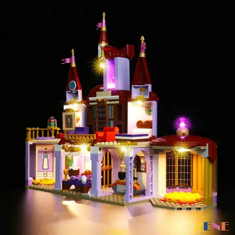 MOC LEGO Belle And Beast Castle Light Kit With Enchanted Glow - ToylandEU