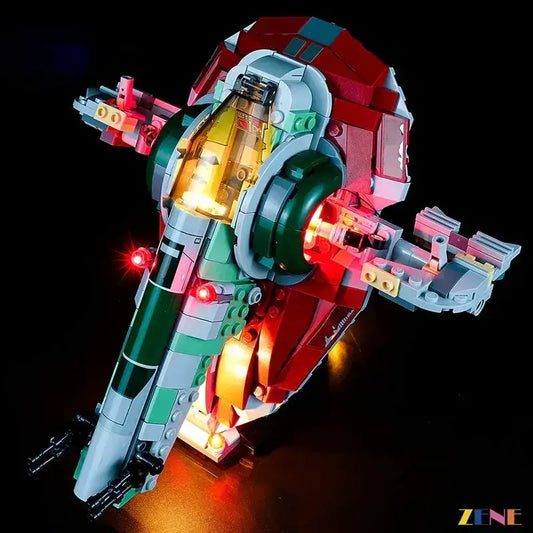 MOC LEGO Light Kit For Boba Fett Starship 75312 Easy Install - ToylandEU