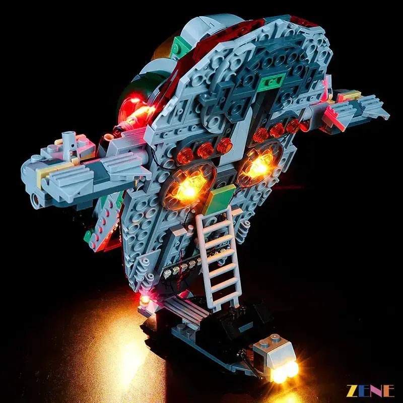 MOC LEGO Light Kit For Boba Fett Starship 75312 Easy Install - ToylandEU