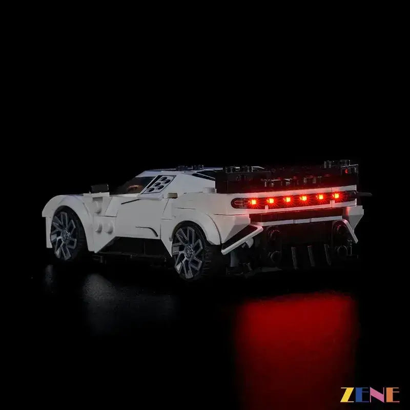 MOC LEGO Bugatti Centodieci Illuminated Light Kit For 77240 - ToylandEU