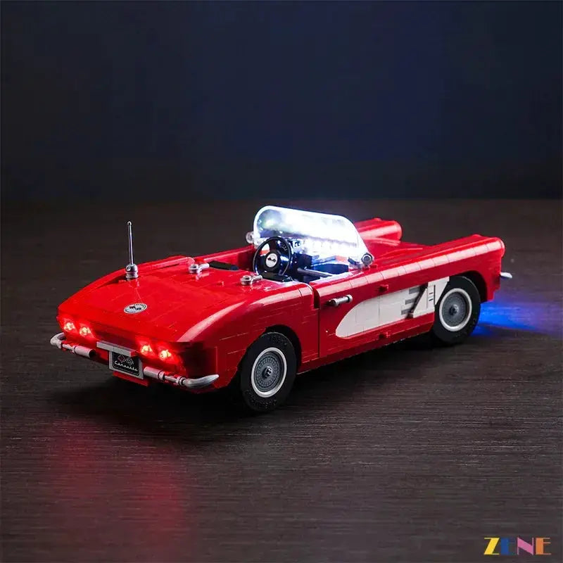 MOC LED Lighting Kit for LEGO Chevrolet Corvette 1961 Display Ready - ToylandEU