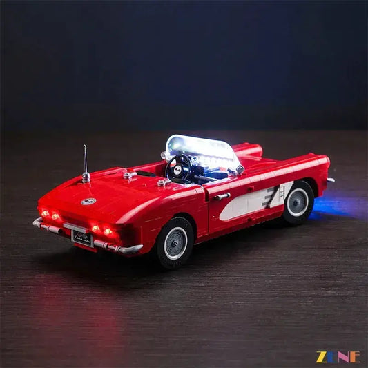 MOC LED Lighting Kit for LEGO Chevrolet Corvette 1961 Display Ready - ToylandEU