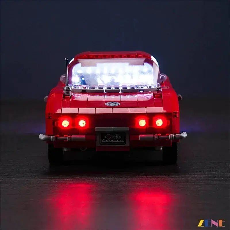 MOC LED Lighting Kit for LEGO Chevrolet Corvette 1961 Display Ready - ToylandEU