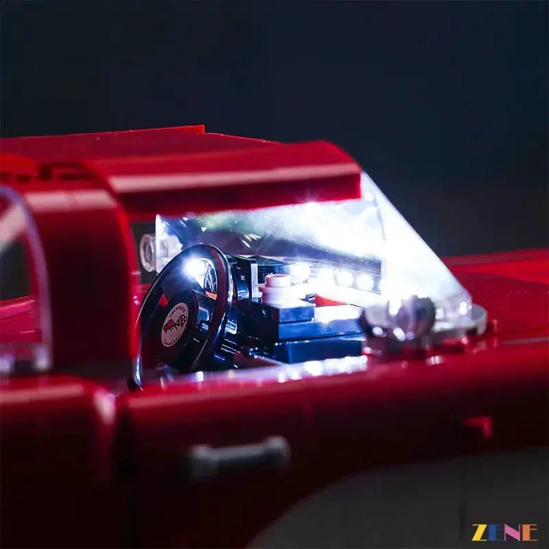 MOC LED Lighting Kit for LEGO Chevrolet Corvette 1961 Display Ready - ToylandEU