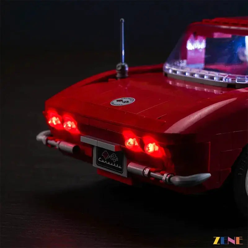 MOC LED Lighting Kit for LEGO Chevrolet Corvette 1961 Display Ready - ToylandEU