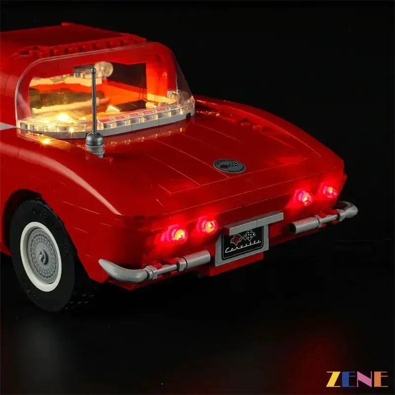 MOC Bright LED Light Kit For LEGO Chevrolet Corvette 1961 10321 - ToylandEU